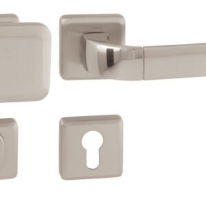 MI - QB SECUR / SUN 1 - HR PLUS madlo/kľučka ľavá Nikel lesklý/Nikel matný