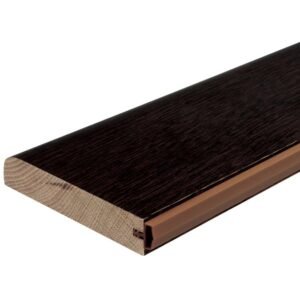 TD - DREVENÝ PRAH S TESNENÍM - DUB WENGE 15 cm, 120 cm