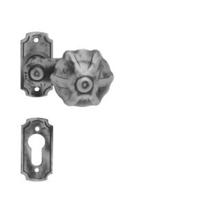 LR - TILLY - UR guľa/kľučka pravá Sivá kovaná