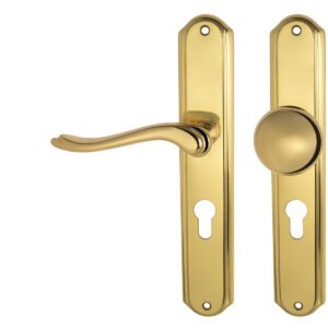 MP - ROMEO - SO guľa/kľučka ľavá PZ 72 mm Zlatá lesklá