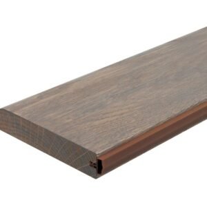 TD - DREVENÝ PRAH S TESNENÍM - DUB GRAFIT 8 cm, 160 cm